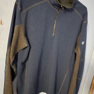 KUHL’S Blue and Brown Men's Pullover Sz XL